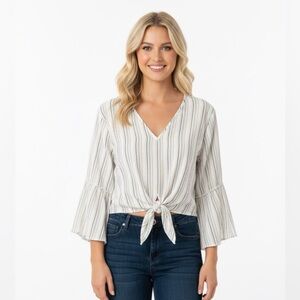 Lavender field medium bell sleeve boho blouse